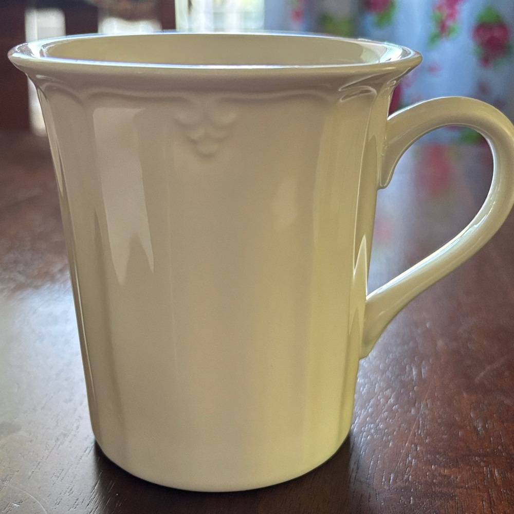 Elegant Cream Lenox Ceramic Mug